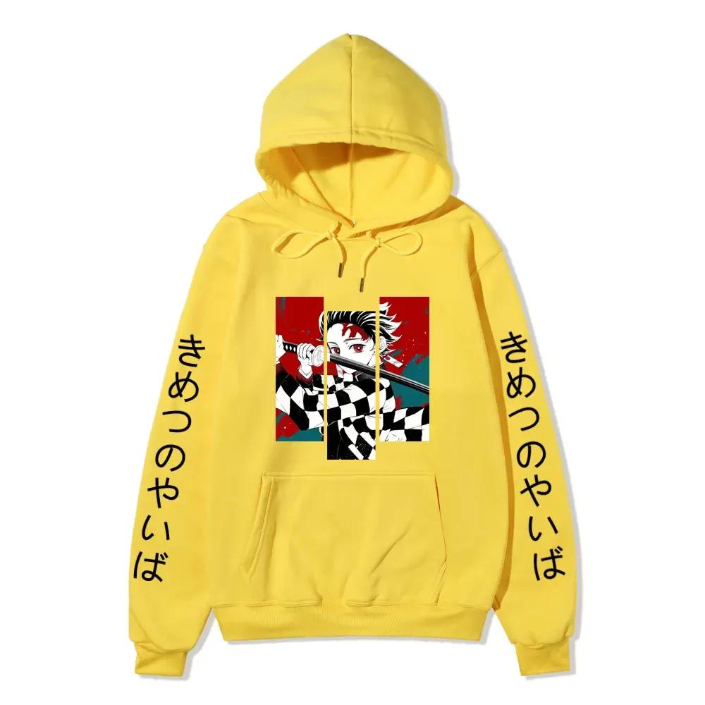 Autumn Winter Anime Printed Hoodies Autumn Harajuku Sweatshirts Oversize Casual Long Sleeve Pullover Casual Print Streetwear