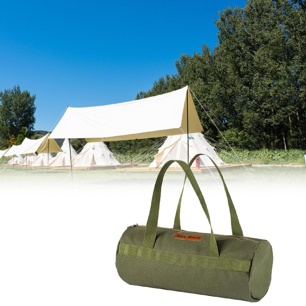 Tent Stakes Storage Bag Heavy Duty Organizing Hiking Tent Wind Rope Accessory Container Pocket for Camping Picnic Backpacking