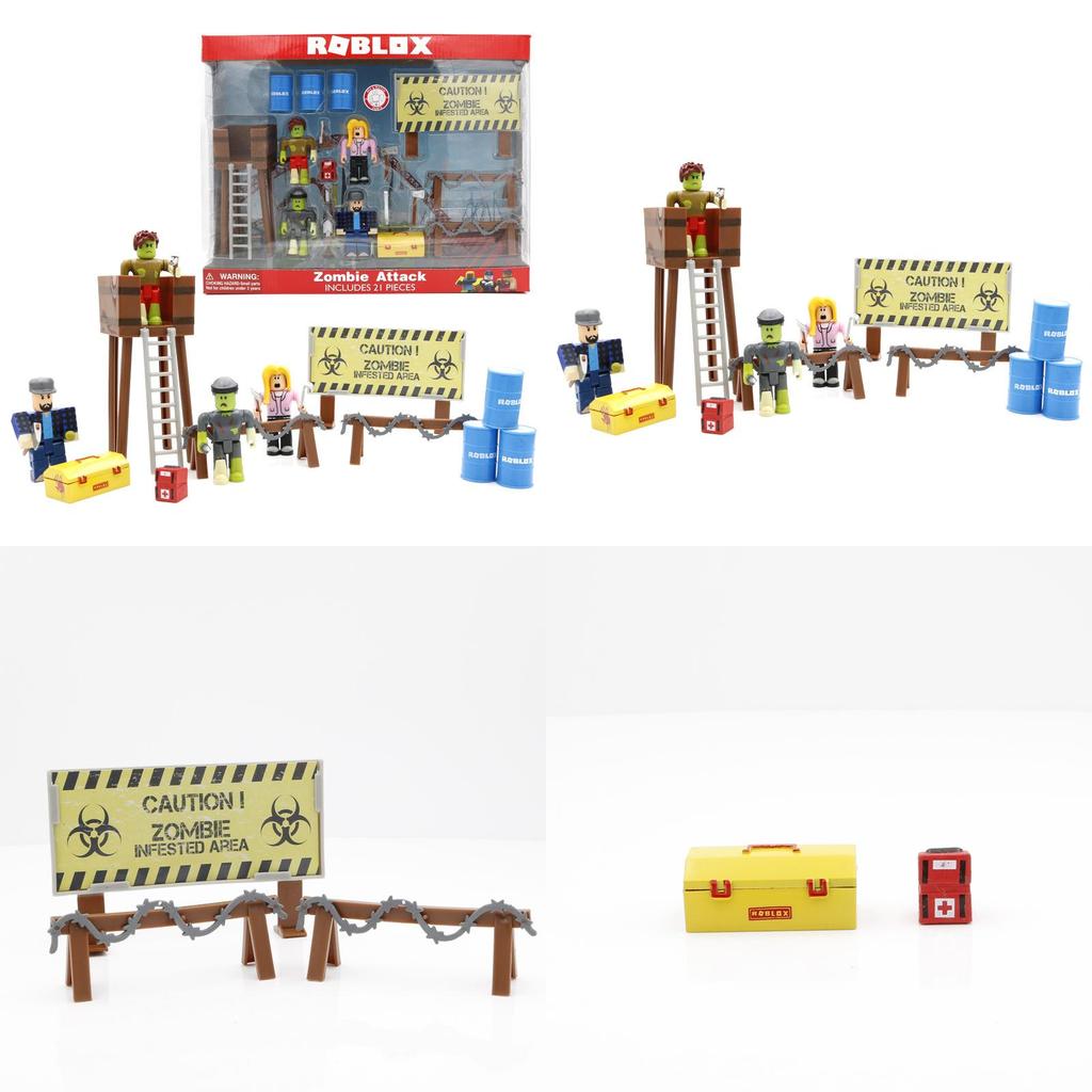 Premium Roblox Game Figma Zombie Raids Block Doll Mermaid Playset Action Figure Toy