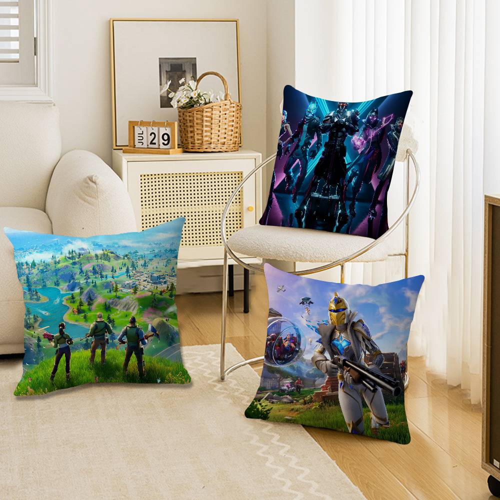 Cartoon Game FFortniteS Cushion Cover Inches Farmhouse Decor Home Throw Pillow Covers For Couch Decorations