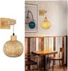 Retro Bamboo Weave Bedside Wall Lamp - Japanese Rattan and Wood Lighting Fixture for Rustic Bedrooms and Restaurants