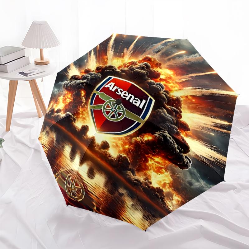 1pc A-Arsenal6 Umbrella, Sun Protection, And UV Shielding. It Has Eight Sturdy Ribs for Outdoor Use And Perfect As a Holiday Gift