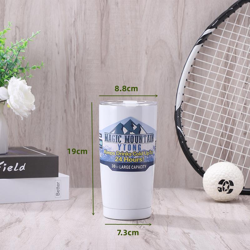 Double Wall Vacuum with Lid Thermos Bottle 304 Stainless Steel Water Bottle Tea Coffee Cup Tumbler Travel Mug Car Use Water Cup