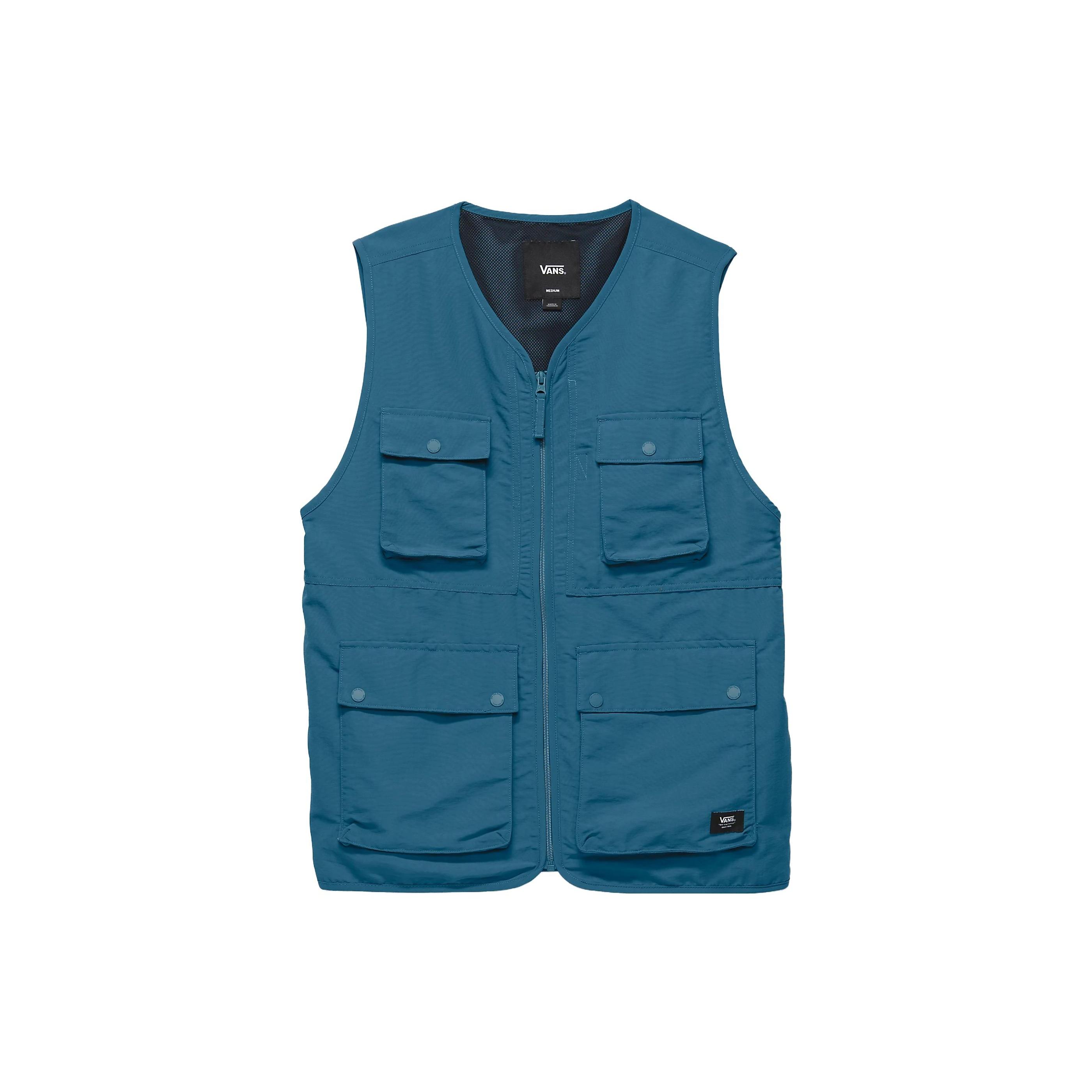 Vans Great Escape Vest  Teal  Men s VN0007WHBR4 L