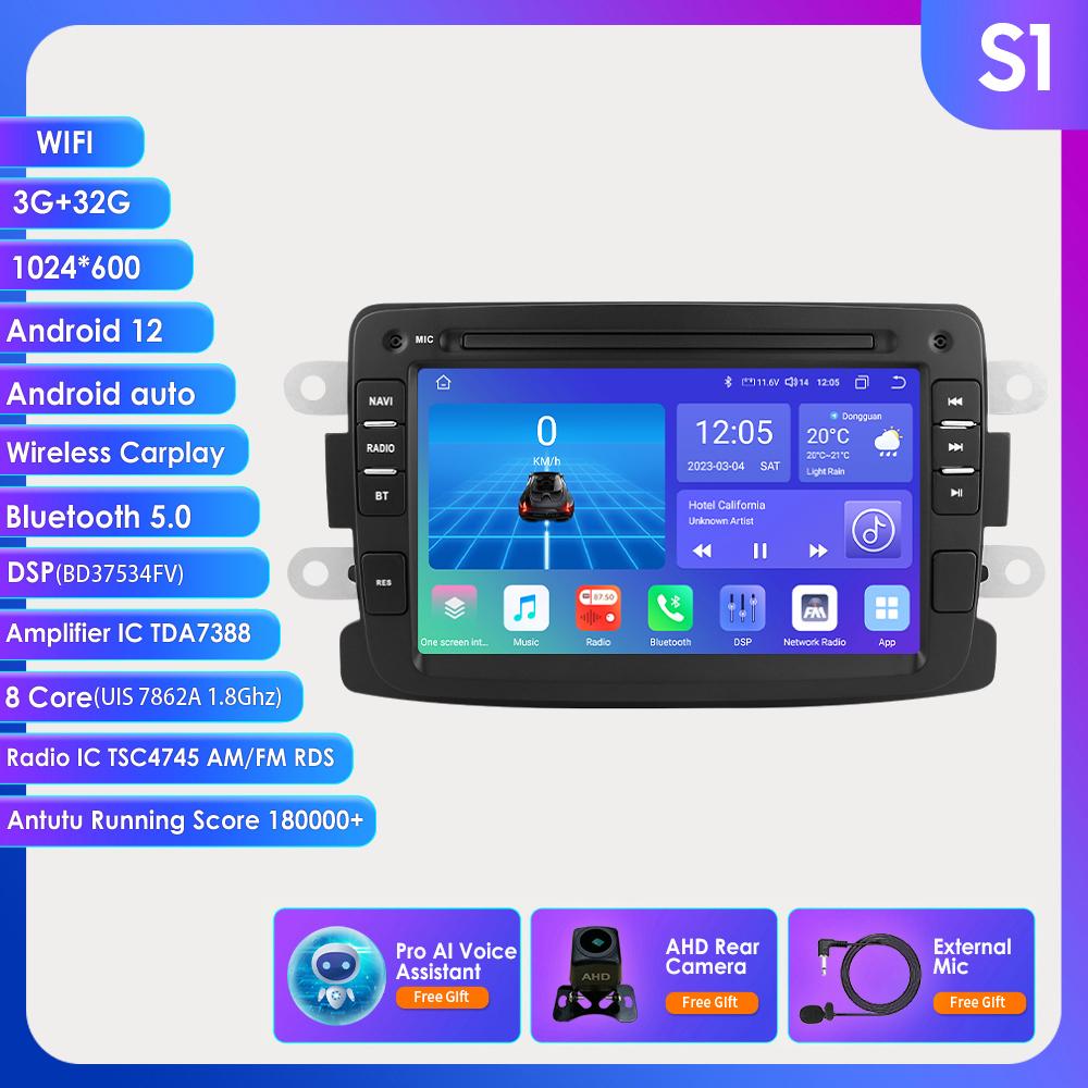 Android Car Radio Player for Renault Dacia Duster Sandero Captur Xray Logan 2 Carplay Intelligent GPS Android Auto Car Stereo