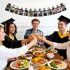 5m Graduation Theme Party Decoration: Black Photo Frame Banner