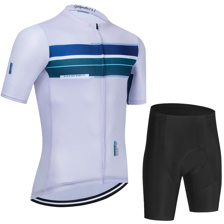 2025 Cycling Clothes Mtb Male Clothing Equipment Man Professional Shirt Shorts Women Jumper Summer Bike Jersey Bib Men's Tricuta