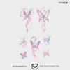 Girl Colorful Butterfly Tattoo Sticker Niche Tattoo Semi Permanent COD Sticker Tattoo Sticker F9F6