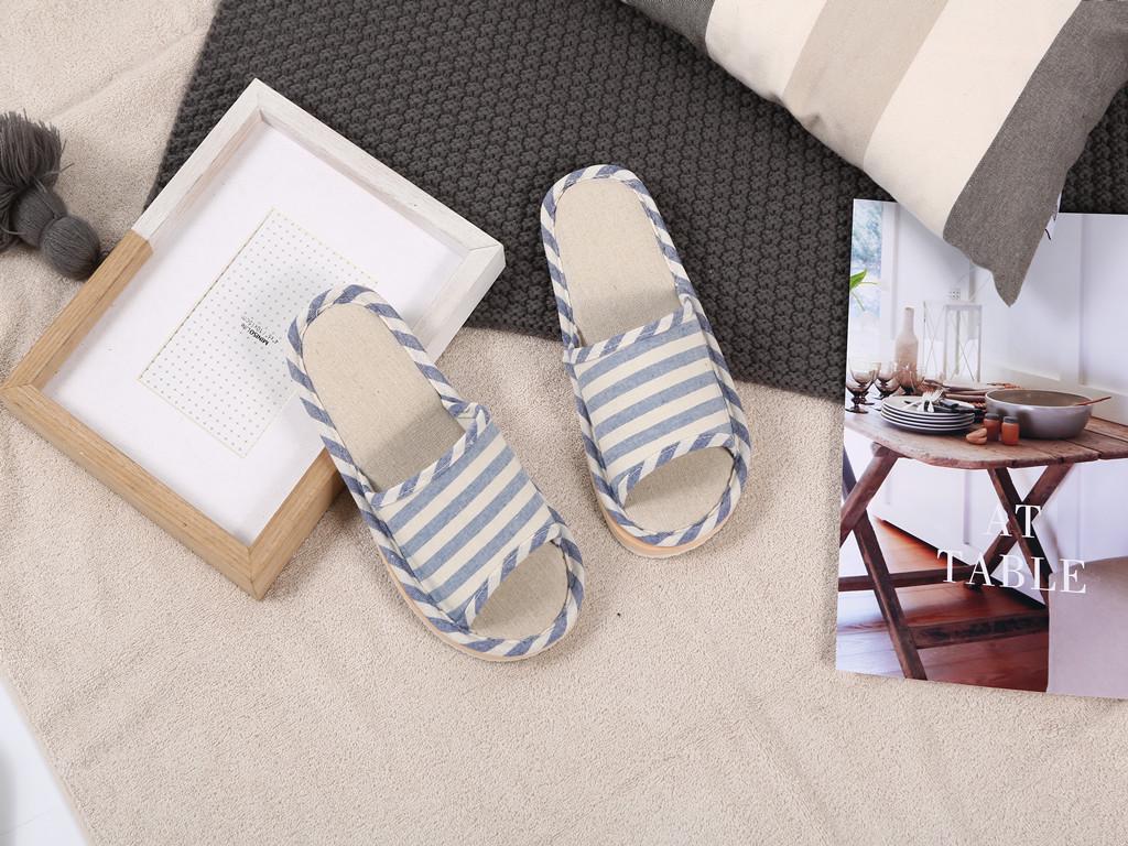 Cotton & Linen Indoor Slippers: Summer Home Slippers for Men & Women