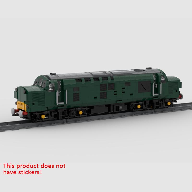 City Car Model MOC Building Bricks British Rail Class 37 Locomotive Modular Technology Children Holiday Gifts Assemble Toys Suit