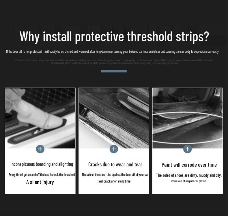 Refreshed Model Y TPE Front & Rear Anti-Kick Door Sill Plates