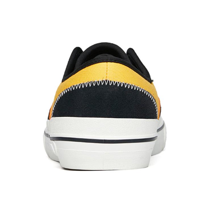 New Anta Qian Xing Low-Top Skateboard Shoes Men's Black Yellow Slip-on Version 112228017-4