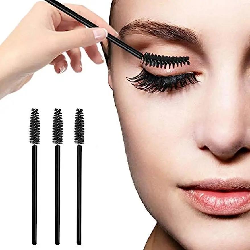 50pcs Disposable Plastic Eyelash Brushes Eyebrow Spoolers Mascara Wands Multi-Purpose Hygienic Beauty Salon and DIY Tools