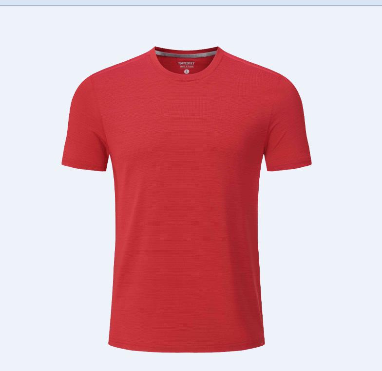Men s Quick-Dry Breathable Loose-Fit Running T-Shirt Large красный