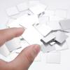 100-Piece Self-Adhesive Square Mosaic Mirror Wall Stickers for Home Decoration