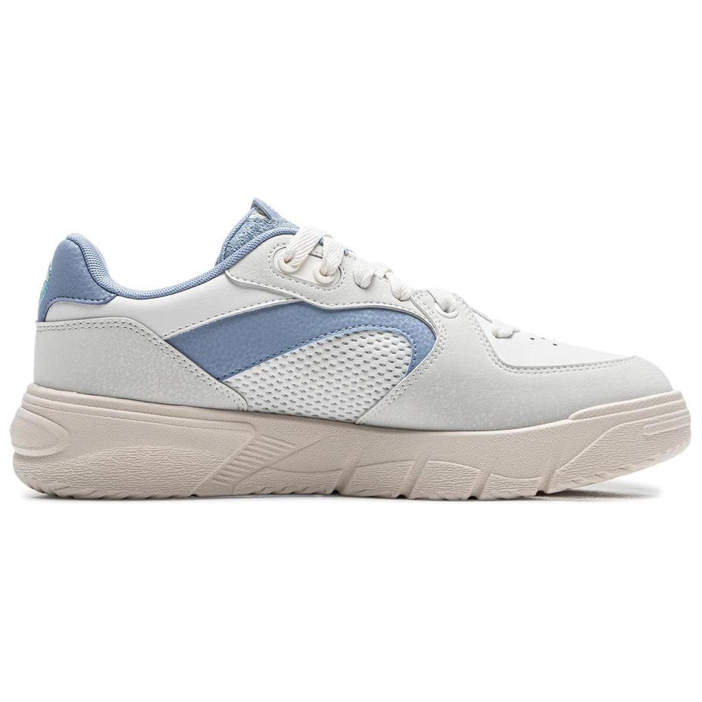 New LiNing Anti Slip Wear Resistant Low Top Casual Shoes Men's White Gray Blue AGCU581-1