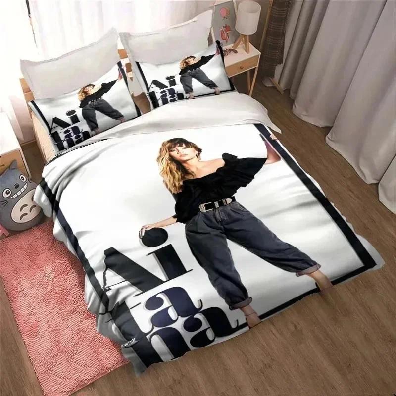 Aitana Ocana Printed Bed Set Duvet Cover Pillowcase Bedding Set Bed Linen Sheet Quilt Cover Full Queen King Size