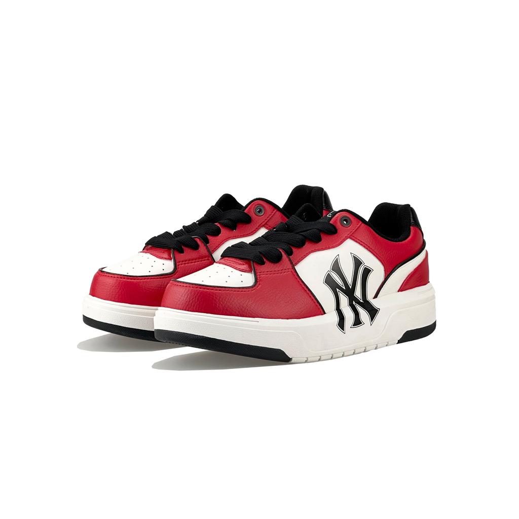 MLB Chunky Liner Abrasion Resistant Low Top Skateboard Shoes Unisex Red White 3ASXCA12N-50WHS(Team338-)