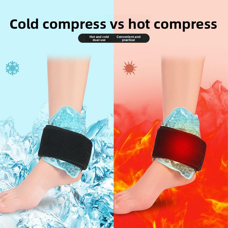 Cold and Hot Compress Ankle Protection Wrist Elbow Calf Ice Pack Physiotherapy Protective Gear Family Standing Product PVC Plush Double-sided Use