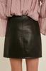 Mini Black Designer Leather Unique Women Genuine Lambskin Slim Fit Skirt Sexy