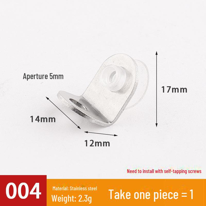 Transparent Movable Wardrobe Panel Bracket for Glass or Wooden Partition