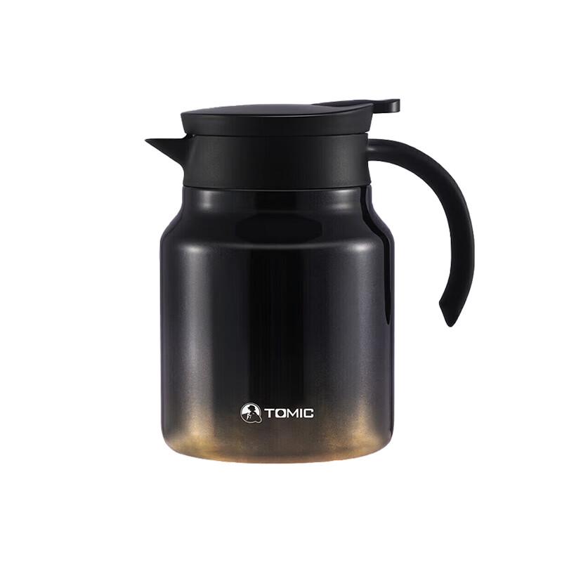 Temoke 1L Ceramic Lined Tea Steeper Thermos Gift Set with Aged White Tea