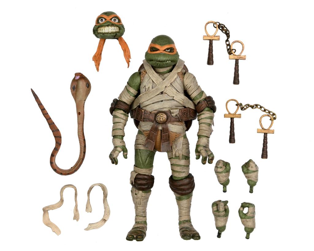 NECA Turtles X Universal Monsters Michelangelo As Mummy Figure NECA TMNT