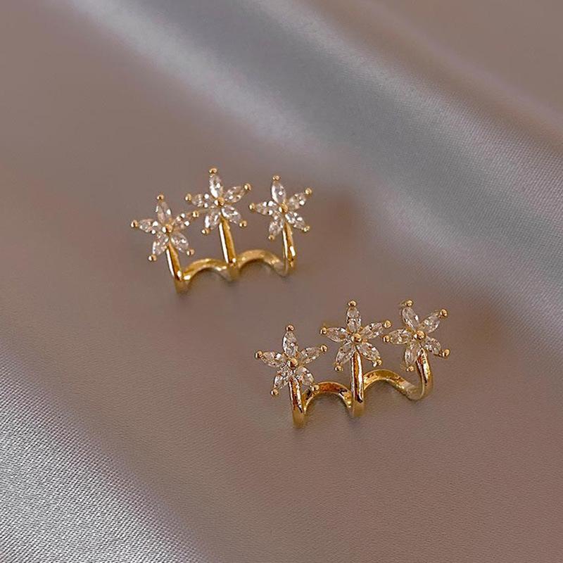 

Fashion Korea Micro Synthetic Zircon Multi-layer Vertical Bar Geometric Earring Temperament Earrings Party Jewelry Gifts