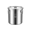 JIWANGGU 304 Stainless Steel Multi-Purpose Sealed Storage Bucket