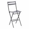 Greensboro Graphite STEEL FOLDING STOOL with Footrest