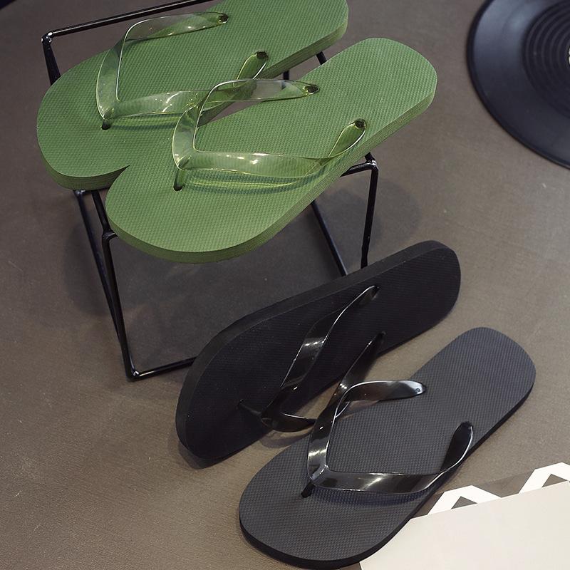 Flip-flops personalized home Internet celebrity summer sandals non-slip outer wear design wear-resistant men's new slippers sandals popular women