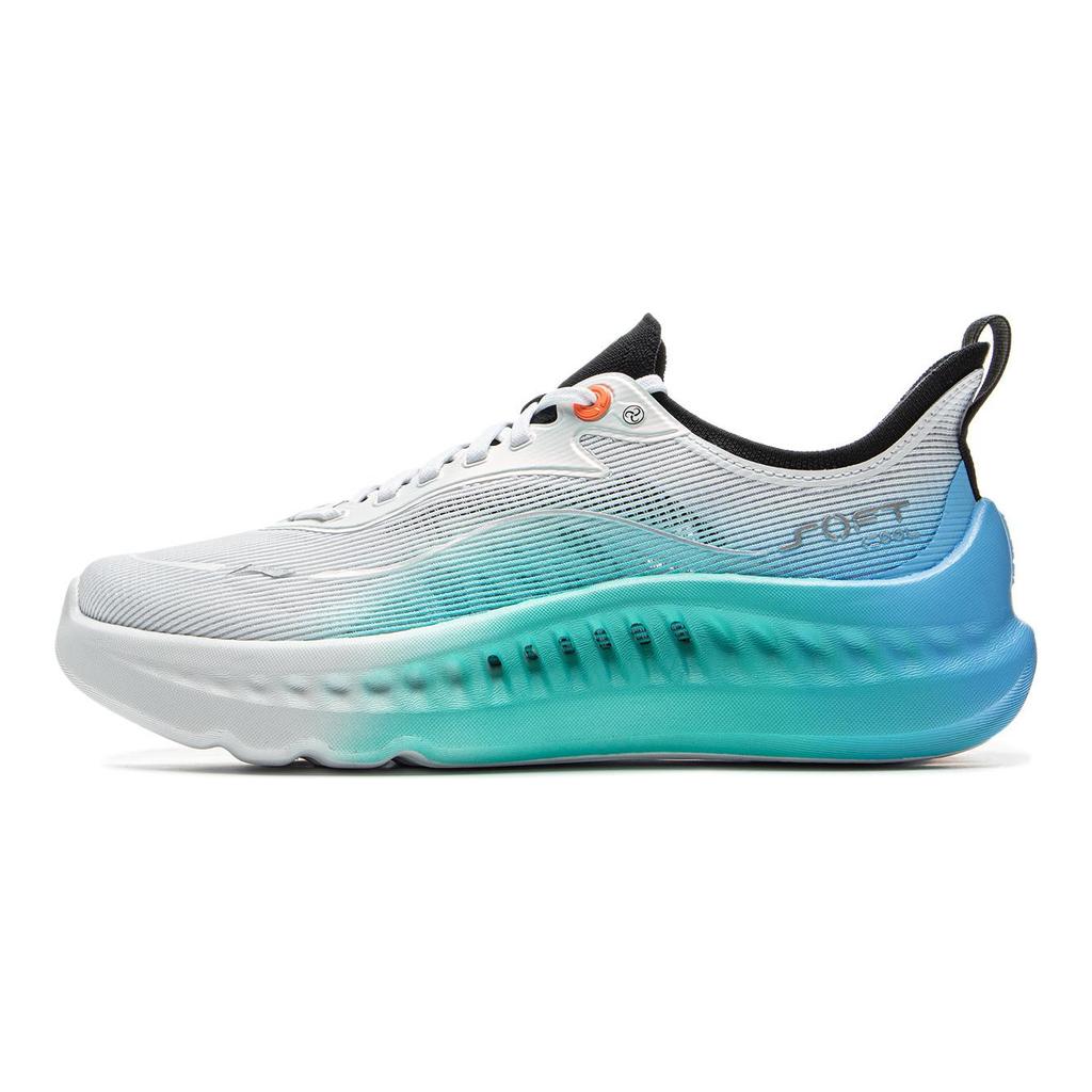 Li Ning Soft Cool 2 Pohodlné Silná Podrážka Zvyšující Výšku Tlumící Nárazy Odolné proti Opotřebení Prodyšné Lehké Ležérní Boty Pánské Tenisky AGLV009-3