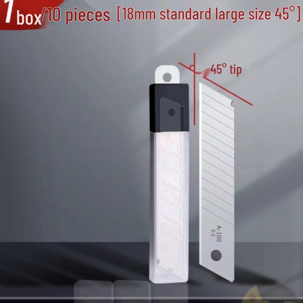 Industrial-Grade Rubber Grip Utility Knife with Thickened Blade for Wallpaper and Paper Cutting