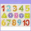 Wooden Childrens Number And Letter Puzzle Blocks Educational Toy For Early Learning