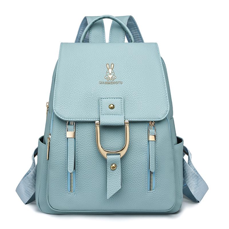 2025 Autumn/Winter Women's Fashion PU Soft Backpack - Elegant European & American Style
