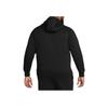 Nike Sportswear Club Fleece Full-Zip Hoodie Black/Black/White Men Streetwear BV2645-010
