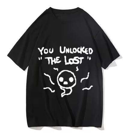 Mode The Binding Of Isaac Print T-Shirt Unisex Damen Freizeit Sommer Kurzarm Cartoon Freizeit Unisex Kleidung