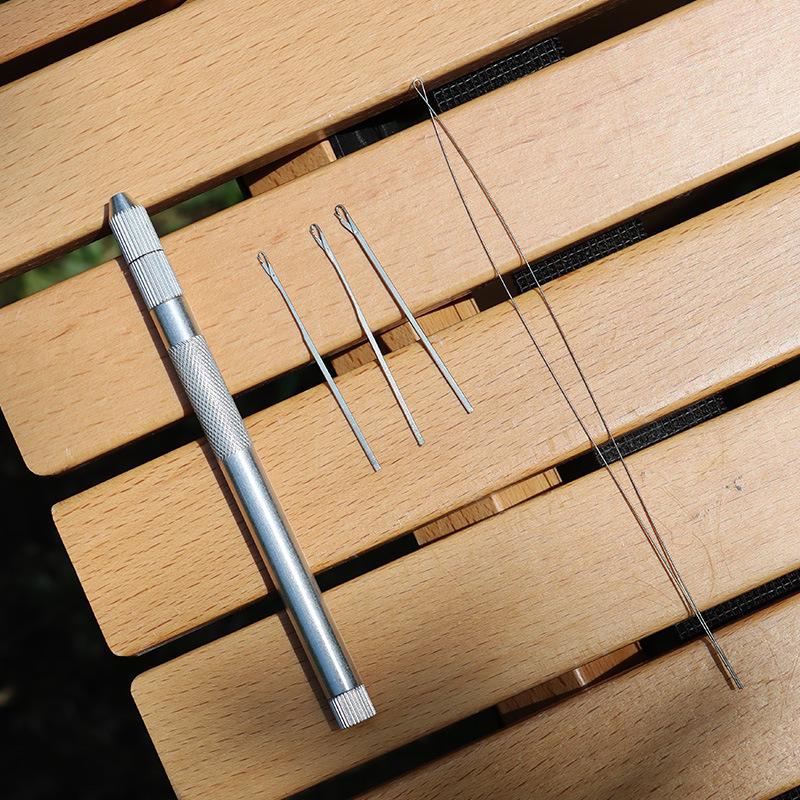 Hair Extension Tools Set for Silicone Beads Microlink Gold/Silver Metal Hair Loop & Crochet Hooks Needle Kit