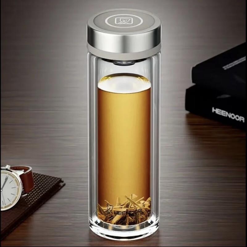 Zhishi Double Wall Glass Tea Infuser Bottle