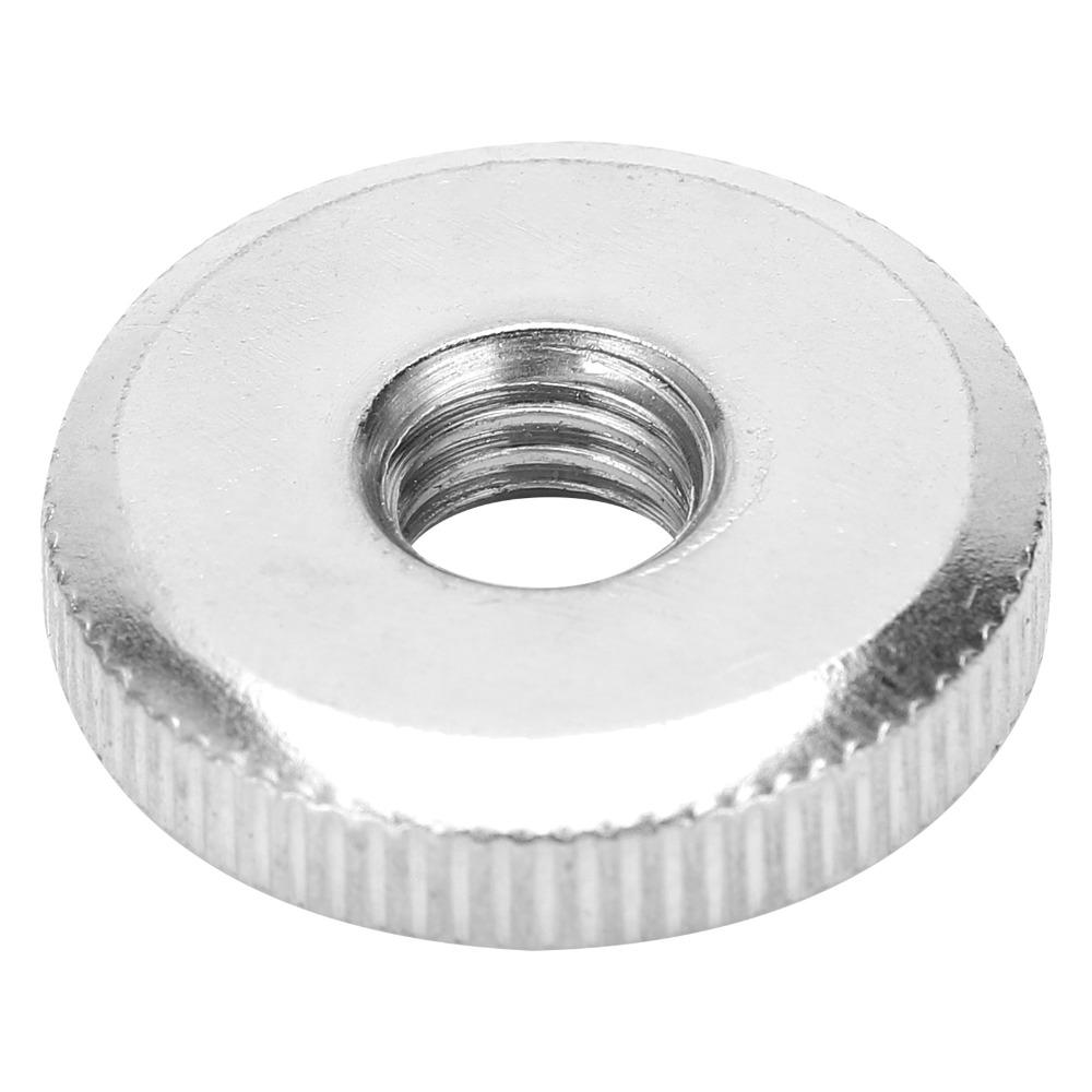 10pcs Through Hole Hand Twist Nuts Flat Head Carbon Steel Nuts Flanged Thumb Nut Machine Assembly