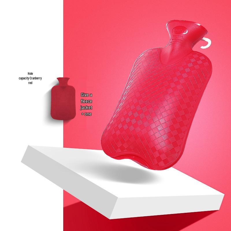 Fashy Explosion-Proof PVC Hot Water Bottle - Large Size for Abdomen, Hands, and Feet