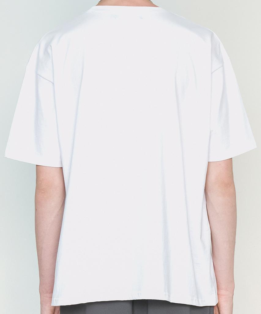 TRIP LE SENS Point Of View Oversized Short Sleeve Tee_White