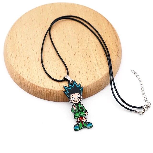 Anime Hunter X Hunter náhrdelník pro muže Gon Hunter License Náhrdelníky Ženy Šperky Přívěsek Řetízky Choker Collares Dárek