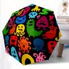 1pc Colorful Creatures Automatic Open/Close Umbrella, Umbrella with Cartoon Design, Portable Compact Umbrella for Men & Women, Good Holiday