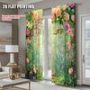 2pc    Drapes Flower vine Versatile 100% Polyester  Without Electricity Holiday Decorations Suitable for Decorations Clearance