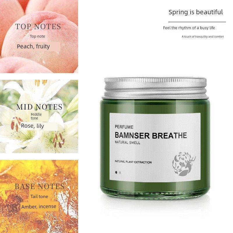 Car Air Freshener Solid Balm for Men, Peach, Lily, Cologne, Ocean, Gardenia, Osmanthus, Jasmine, Lemon