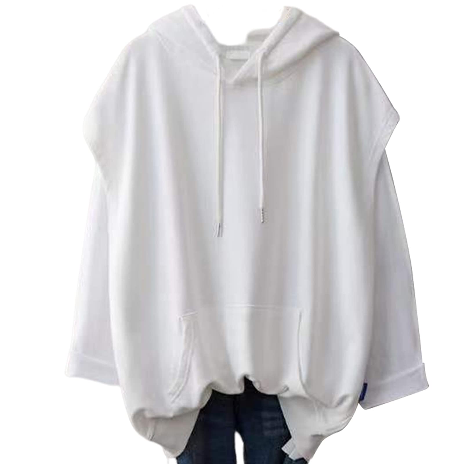 

Летняя толстовка короткая в рубчик корейская свободная для отдыха [Tiernyueth] Женские топы, V-образный вырез, Рукава, С капюшоном, Карманы, Подол, Мода, Элегантная, По фигуре, белый