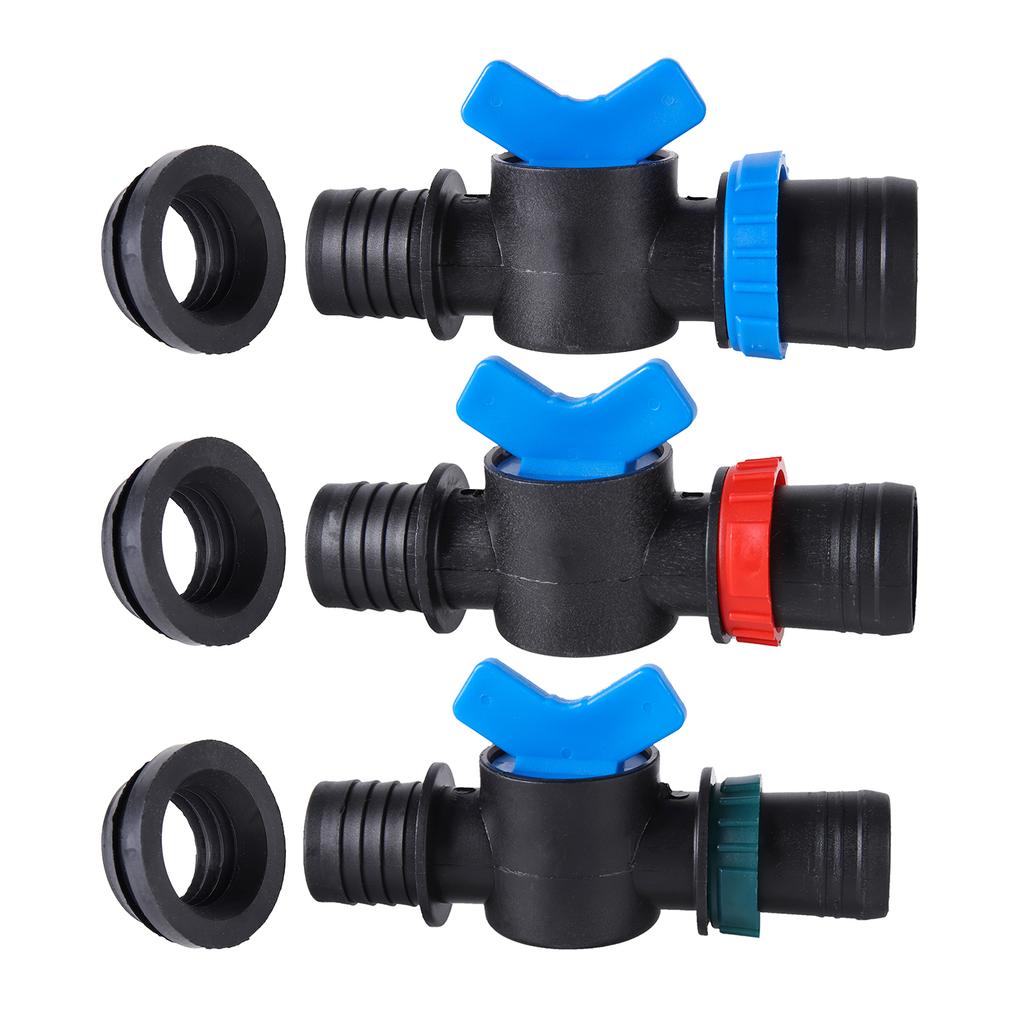 25/28/32mm Drip Irrigation Pipe Valve Connector Barb Switch Valve Drip Pipe Parts Drip Irrigation Or Sprinkler System Barb Conne