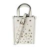 Studs Shoulder Bag White Women 2way Mini Tote Bag Used