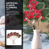 5Pcs Artificial Berry Stems Realistic Fake Berry Branches Christmas Tree Wreath DIY Decorations Holiday Garland Ornament